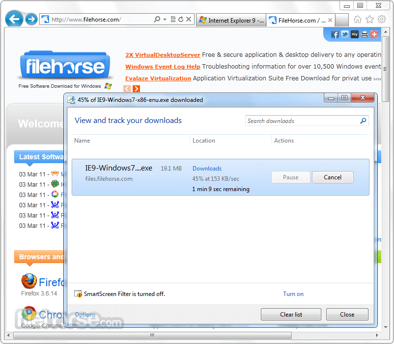 microsoft internet explorer 9 downloads